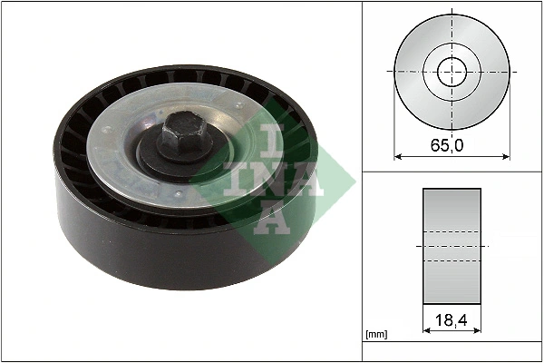 Deflection/Guide Pulley, V-ribbed belt
